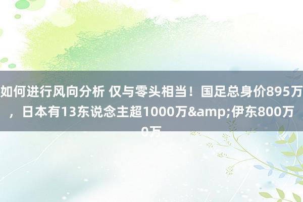 如何进行风向分析 仅与零头相当！国足总身价895万，日本有13东说念主超1000万&伊东800万