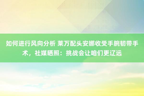 如何进行风向分析 莱万配头安娜收受手腕韧带手术，社媒晒照：挑战会让咱们更辽远