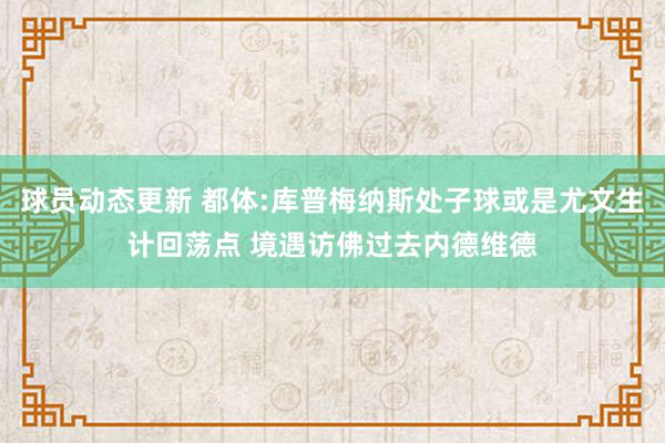 球员动态更新 都体:库普梅纳斯处子球或是尤文生计回荡点 境遇访佛过去内德维德