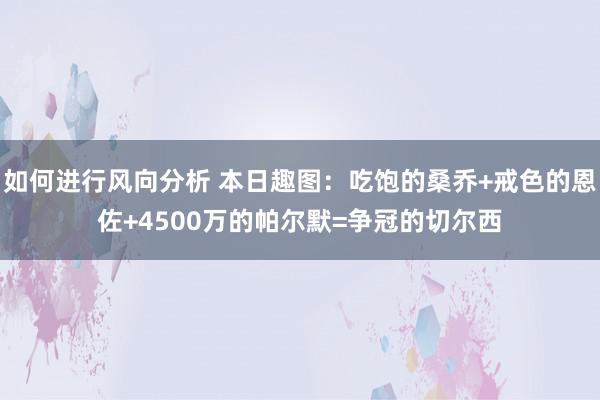 如何进行风向分析 本日趣图：吃饱的桑乔+戒色的恩佐+4500万的帕尔默=争冠的切尔西