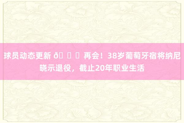 球员动态更新 👋再会！38岁葡萄牙宿将纳尼晓示退役，截止20年职业生活